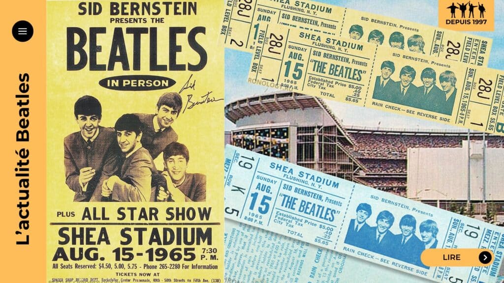 Retour sur le Shea Stadium 1965, quand les Beatles ont inventé le concert de stade moderne et marqué à jamais l’histoire de la pop et du live.