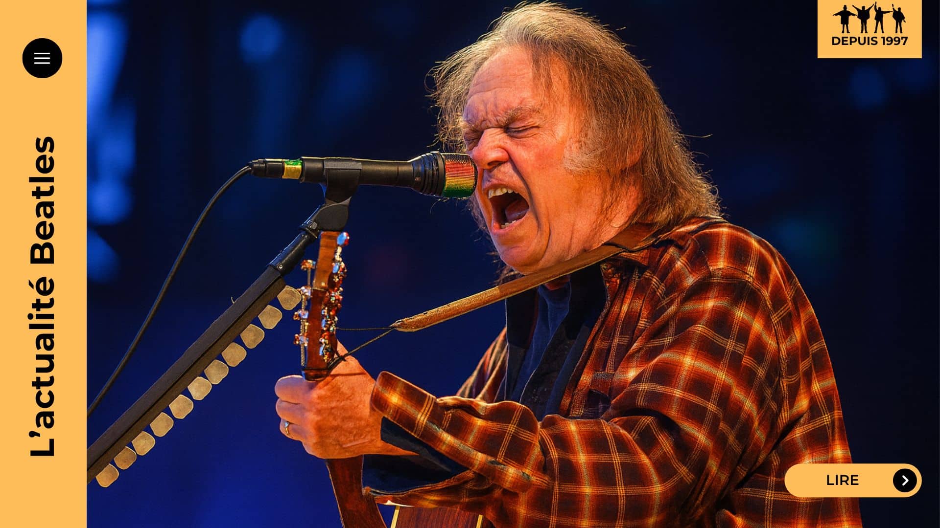 Revivez la reprise bouleversante de Imagine par Neil Young lors du téléthon du 11 septembre 2001, devenue un hymne planétaire pour la paix et l’espoir.