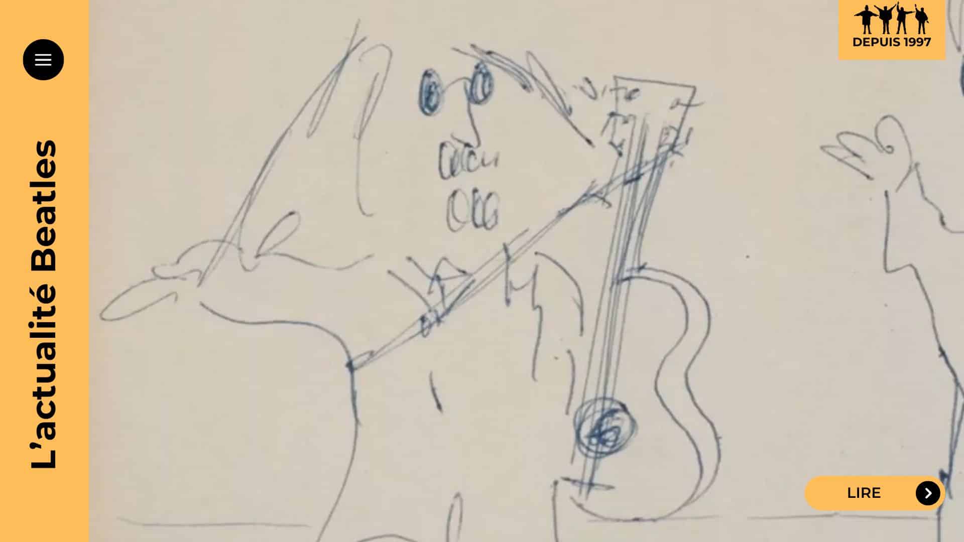 Un doodle daté 1979 attribué à John Lennon surgit dans Antiques Roadshow : acheté 2 000 £, il pourrait valoir 5 000 £ avec certification. Plongée dans l’univers graphique méconnu du Beatle.