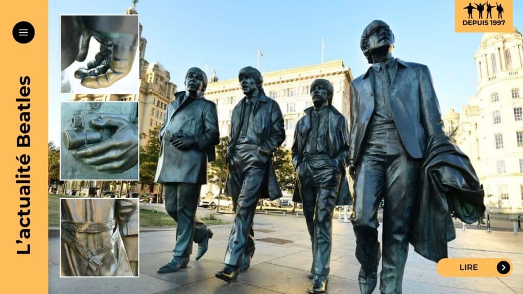 Les statues des Beatles au Pier Head à Liverpool attirent chaque jour des visiteurs. Mais derrière leur apparente simplicité se cachent des détails symboliques riches de sens : glands pour John, caméra pour Paul, mantra pour George, code postal pour Ringo. Ces talismans discrets racontent l’histoire intime de chaque Beatle et transforment ce lieu emblématique en œuvre d’art à lire et relire.