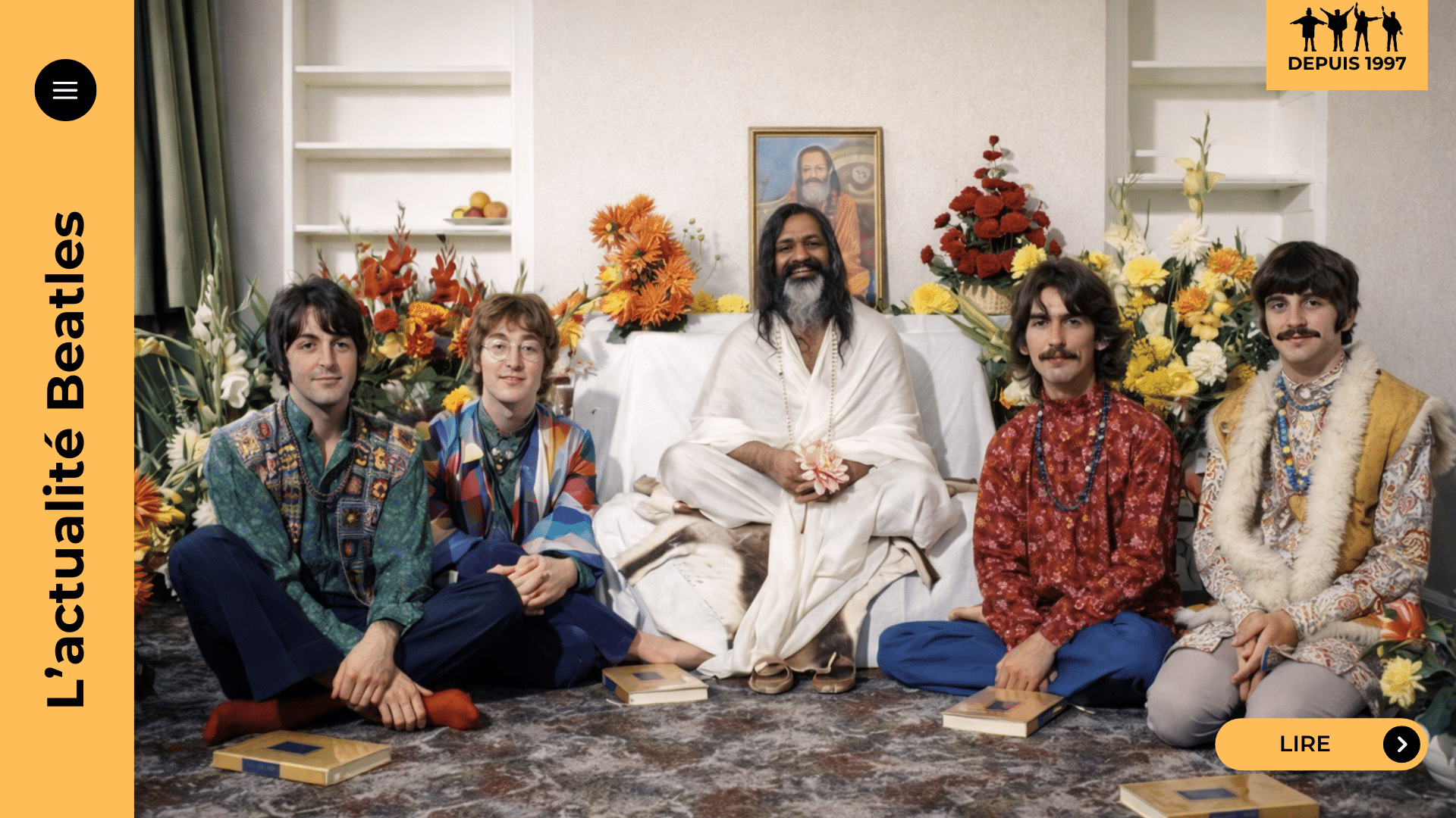 Beatles à Rishikesh 1968 : la retraite chez le Maharishi, ses rumeurs, ses départs et la moisson de chansons qui mènera au White Album. Plongez dans l’histoire du Beatles Ashram et ses zones d’ombre — lisez l’enquête.