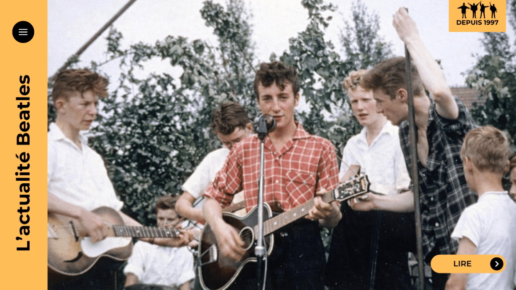 Lennon McCartney à Woolton (1957) : le pacte d’écriture qui mène à « With a Little Help from My Friends ». Anecdote des tomates, secrets de Sgt. Pepper et écho dans Get Back. Plongez dans la fabrique Beatles.