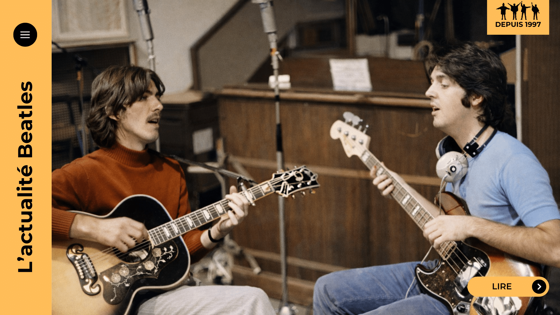 Harlech, Pays de Galles : quand Paul McCartney et George Harrison partent en auto-stop, guitares en bandoulière, bien avant les Beatles. Bus de Speke, skiffle, Lonnie Donegan, Lennon… Une préhistoire tendre et électrique à découvrir.