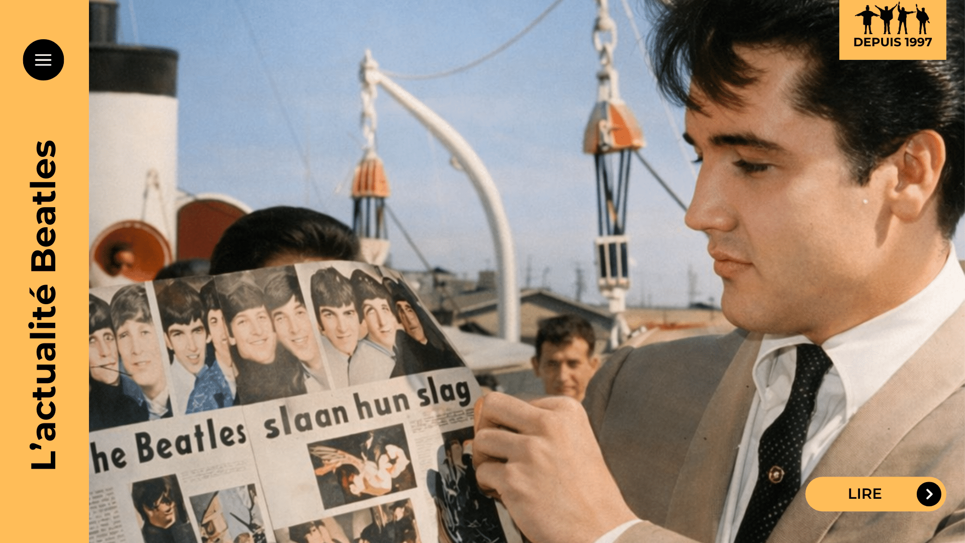 Elvis Presley et les Beatles : une seule rencontre, le 27 août 1965 à Bel Air. Malaise, respect, rivalité, puis l’épisode Nixon et la confession Harrison via Something. Plongez dans la nuit où le rock s’est regardé dans le miroir.