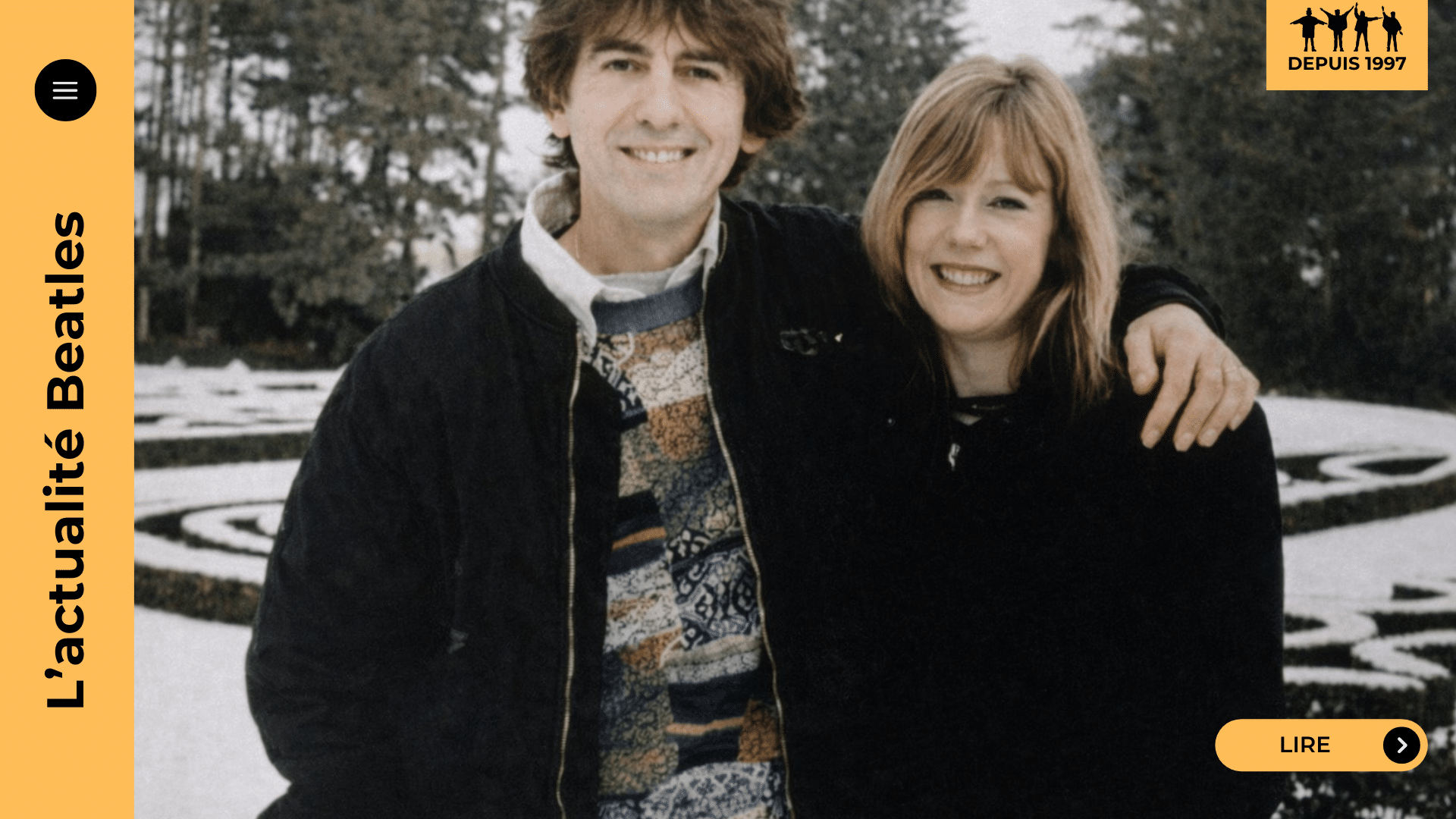 George Harrison et Pattie Boyd : la dernière visite, le thé, le jardin et « les fleurs frissonnent ». De la Beatlemania au pardon, récit d’un amour cabossé devenu paix. Plongez dans l’histoire complète sur Yellow-Sub.net.