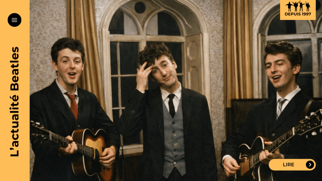 Guitar Boogie : le soir où Paul McCartney se fige au solo et où les Quarrymen comprennent qu’il leur faut un lead guitarist. De Liverpool au bus de “Raunchy”, récit d’un raté qui accouche d’une légende — lisez l’histoire.