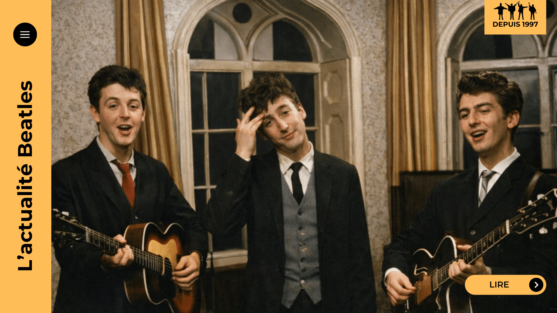 Guitar Boogie : le soir où Paul McCartney se fige au solo et où les Quarrymen comprennent qu’il leur faut un lead guitarist. De Liverpool au bus de “Raunchy”, récit d’un raté qui accouche d’une légende — lisez l’histoire.