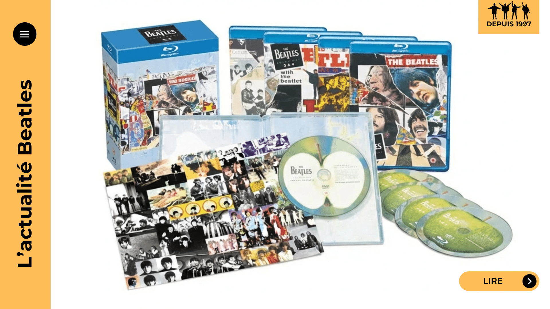 The Beatles Anthology 2025 en Blu-ray : rumeur sérieuse après la restauration sur Disney+. Que sait-on vraiment, que peut-on attendre (9 épisodes, audio, sous-titres, bonus) ? On fait le tri et on explique pourquoi l’objet obsède encore. Lire l’enquête.