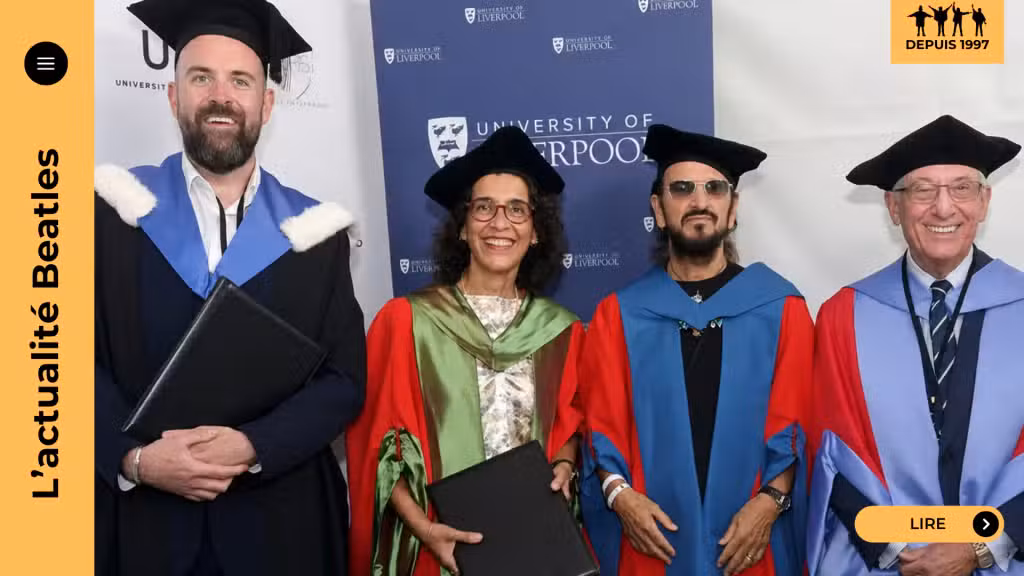 Cérémonie privée à Beverly Hills Park, discours de Ringo Starr, contexte académique de Liverpool : tout comprendre sur ce doctorat honorifique en musique.