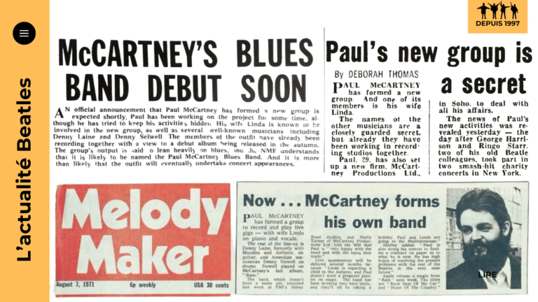 Wings a 55 ans : le jour où McCartney annonça un groupe