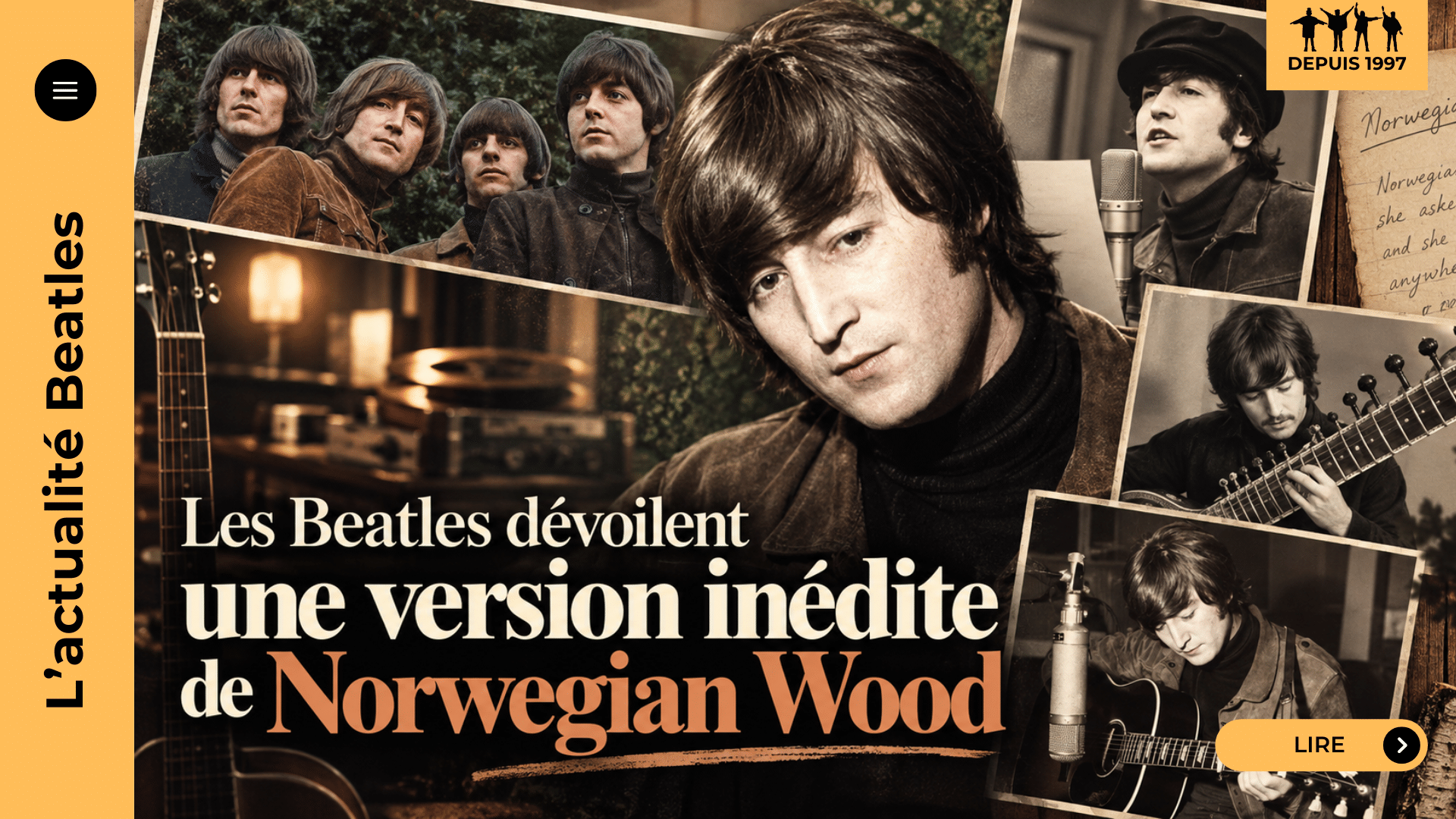 Norwegian Wood inédit : la prise de 1965 dévoilée par les Beatles