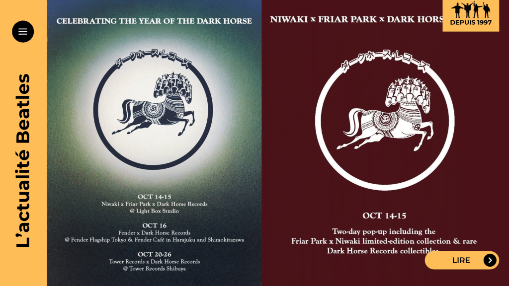 George Harrison : Dark Horse Records envahit Tokyo en octobre 2026