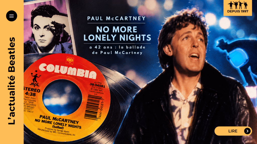 No More Lonely Nights : histoire de la ballade de McCartney (1984)