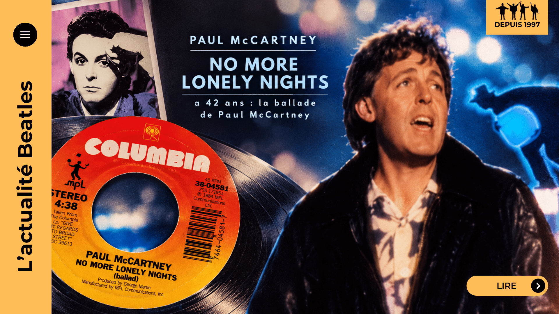 No More Lonely Nights a 42 ans : la ballade de Paul McCartney, le solo de David Gilmour et le film qui n’a pas survécu à sa chanson