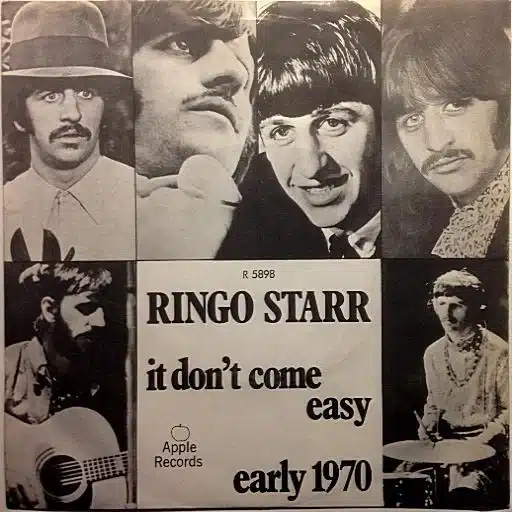45 tours It Don't Come Easy de Ringo Starr, Apple R 5898, Royaume-Uni, 1971