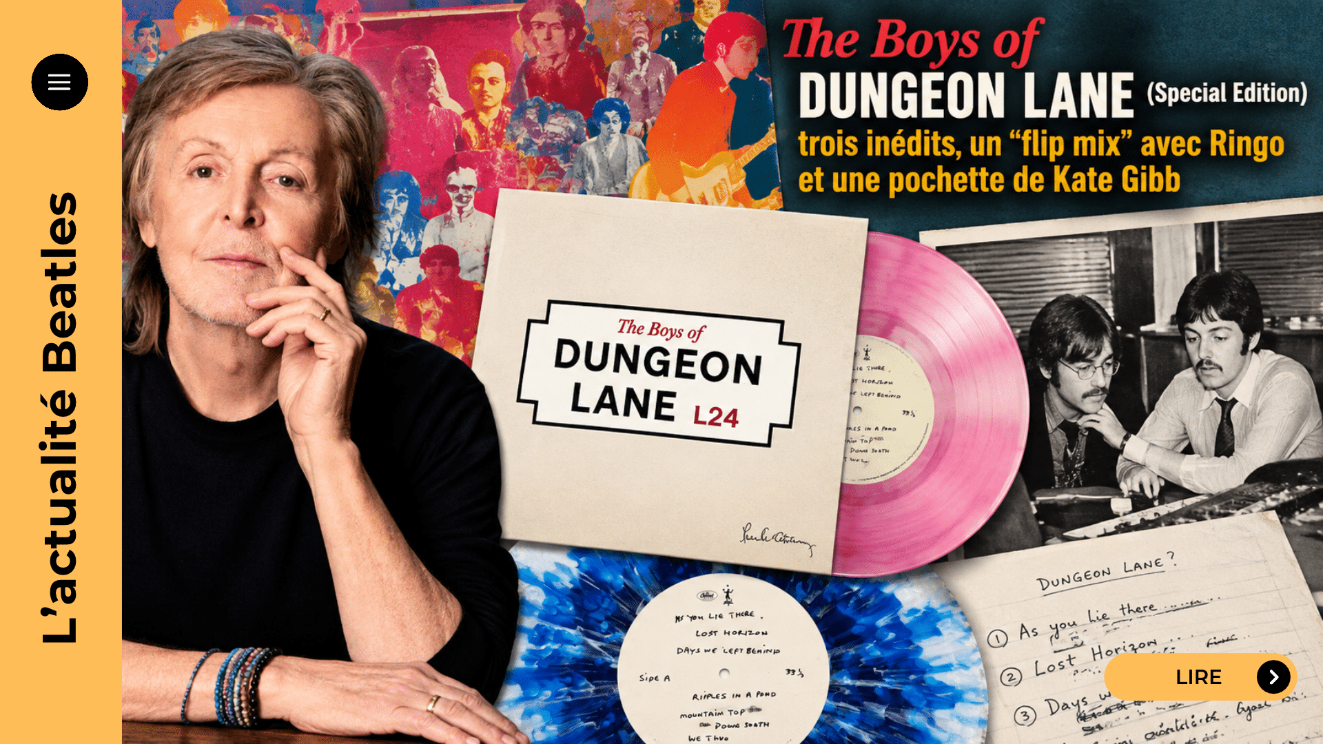The Boys of Dungeon Lane (Special Edition) : trois inédits, un “flip mix” avec Ringo et une pochette de Kate Gibb, tout savoir sur l’édition spéciale de Paul McCartney